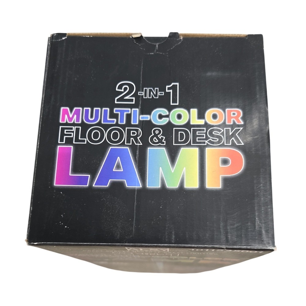 Alsy Lighting 2-in-1 Multi-Color LED Floor & Desk Lamp RGB Music Sync New in Box - Picture 6 of 8